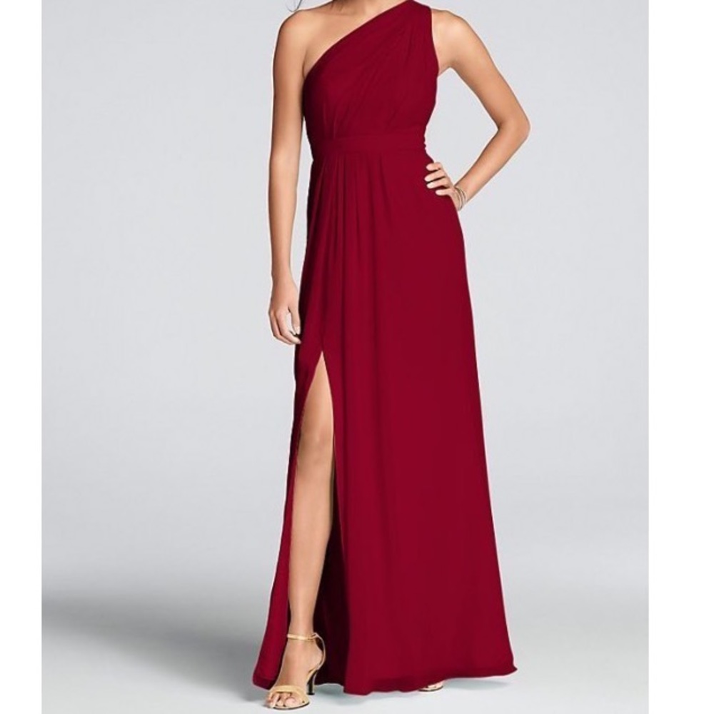 David’s Bridal Chiffon Bridesmaid Dress
